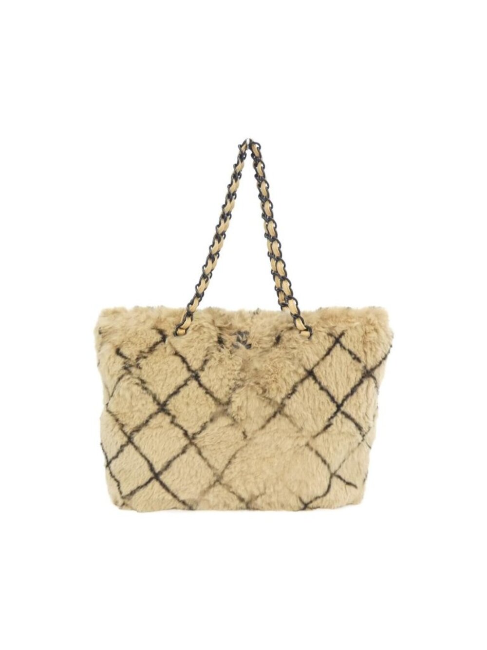 Chanel Vintage Bag Handbag Beige